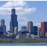 Commercial Window Cleaning in Chicago Skyline