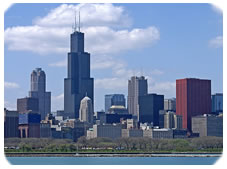 Commercial Window Cleaning in Chicago Skyline